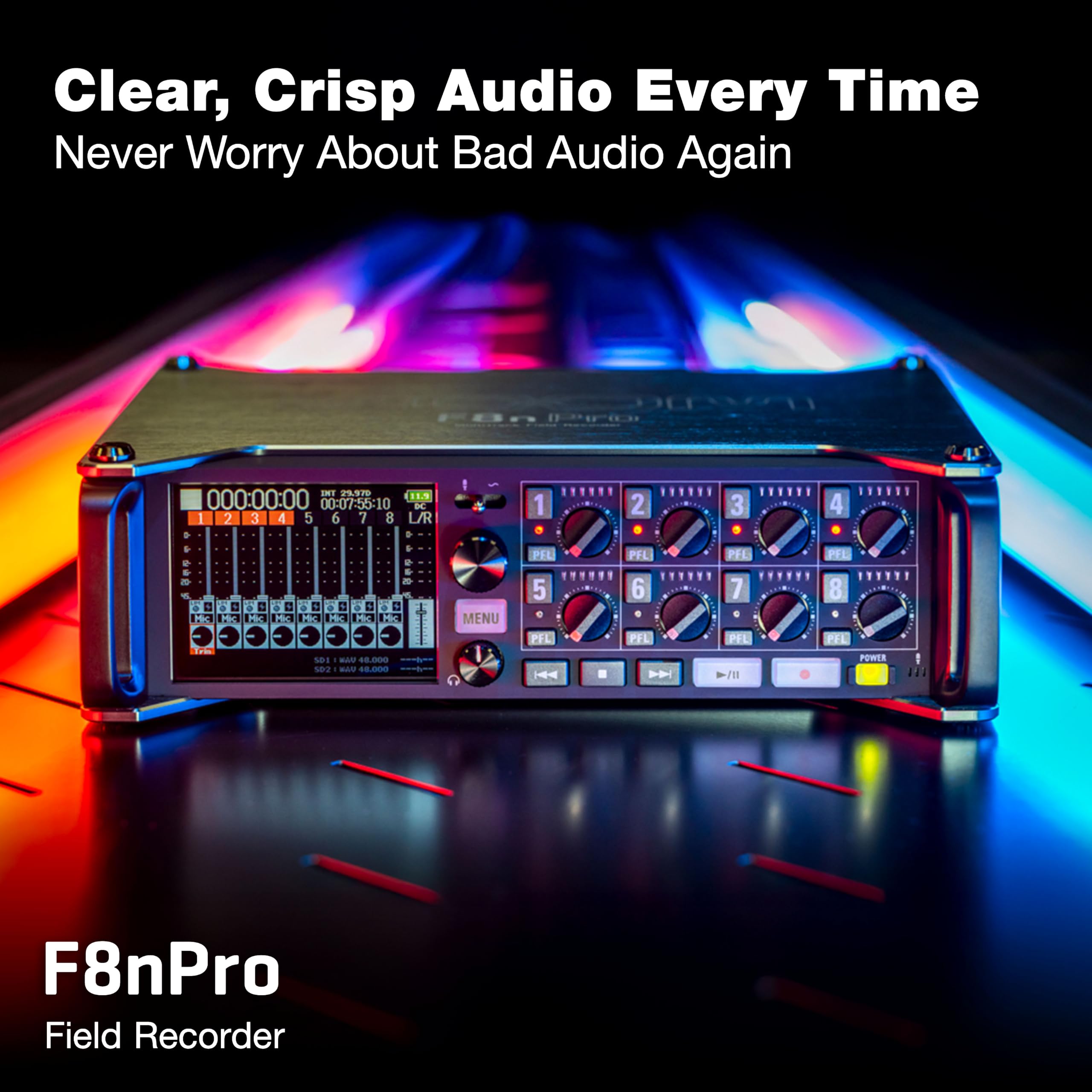 Amazon | ZOOM F8n Pro プロフェッショナル フィールドレコーダー